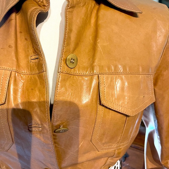 New Frontier Leather Short Jacket (Complimentary Clutch) - Picture 2 of 12